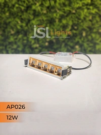 APRA AP 026 12W White Rose Gold Linear Recessed COB Light - 12W, 3000K