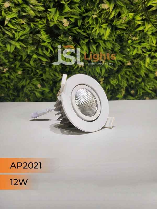APRA AP2021 12W White Recessed COB Spotlight - 12W, 4000K