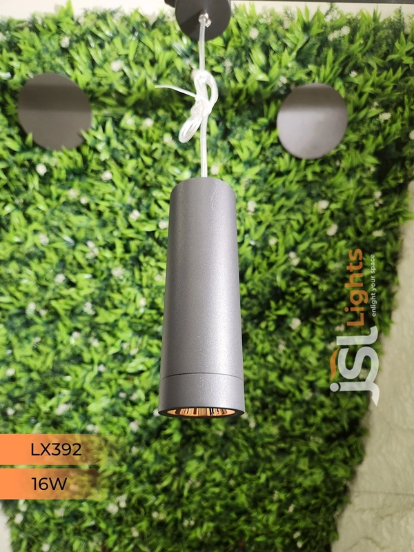 LX 392 Black RG 16W Hanging Light - 16W, 3000K, Black RG