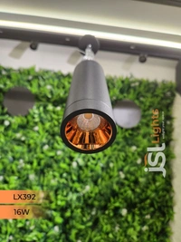 LX 392 Black RG 16W Hanging Light - 16W, 3000K, Black RG