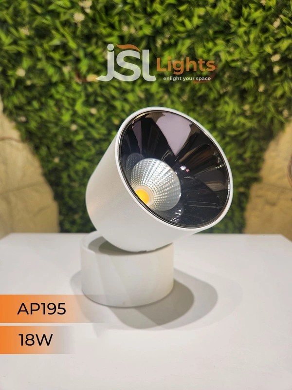 AP195 18W Adjustable Surface Cylindrical Light - 18W, 3000K, White