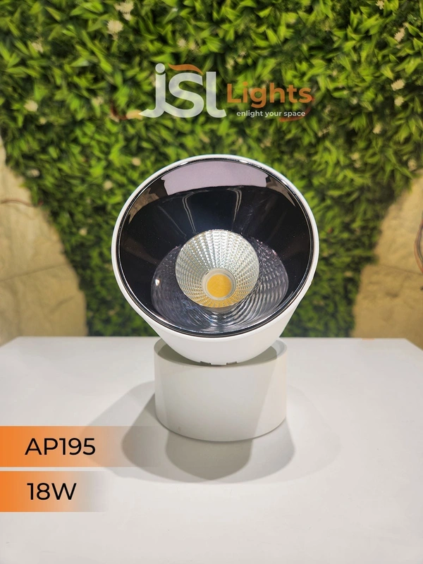 AP195 18W Adjustable Surface Cylindrical Light - 18W, 3000K, White