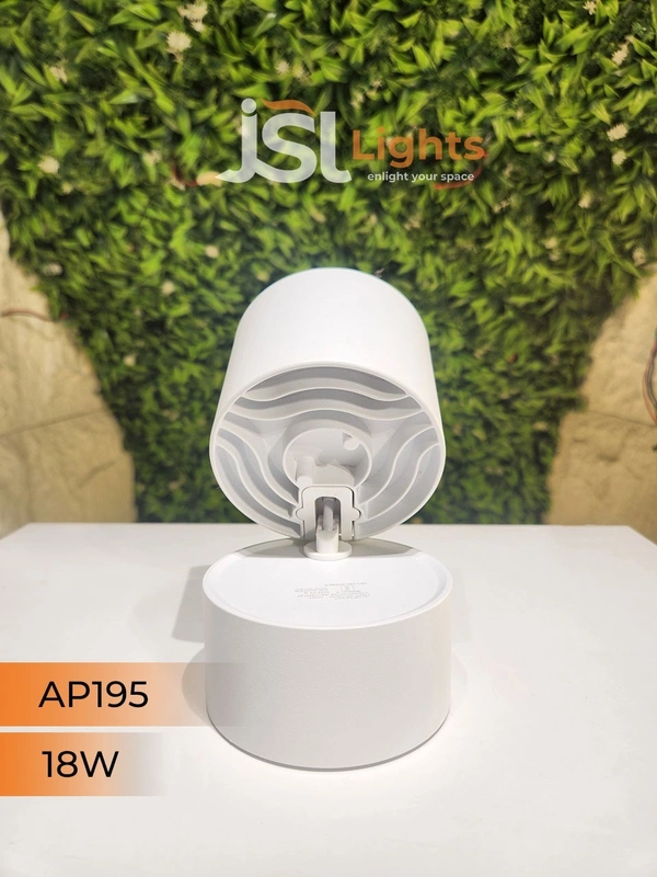 AP195 18W Adjustable Surface Cylindrical Light - 18W, 3000K, White