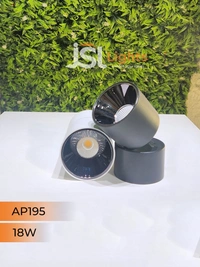 AP195 18W Adjustable Surface Cylindrical Light - 18W, 3000K, White