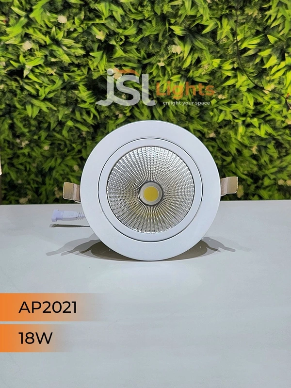 APRA AP2021 18W White Recessed COB Spotlight - 18W, 3000K