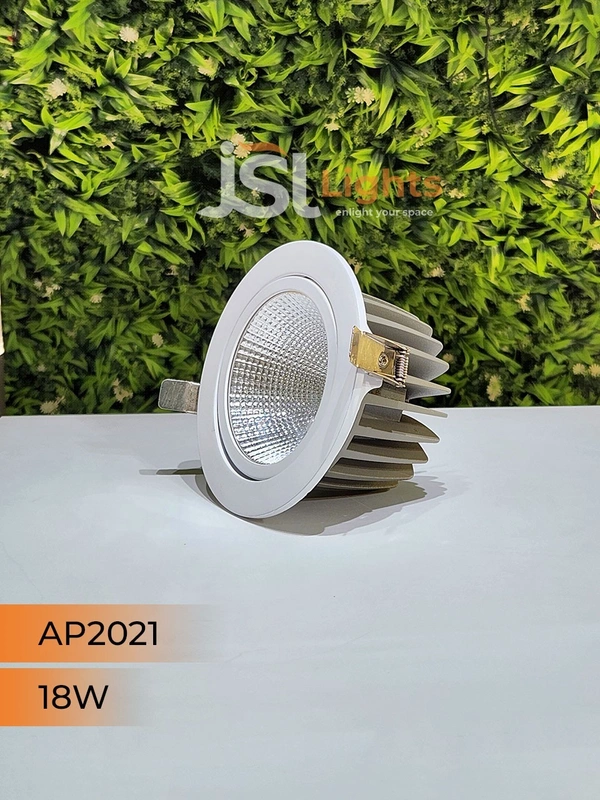 APRA AP2021 18W White Recessed COB Spotlight - 18W, 3000K