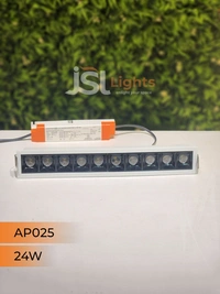 APRA AP 025 24W White Linear Recessed COB Spotlight - 24W, 4000K