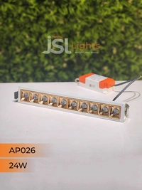 APRA AP 026 24W White Rose Gold Linear Recessed COB Light - 24W, 4000K