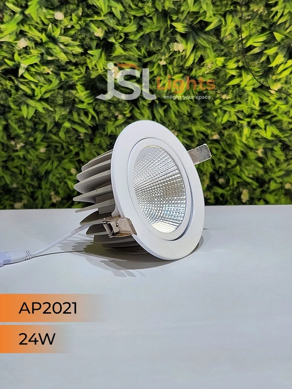 APRA AP2021 24W White Recessed COB Spotlight - 24W, 6000K