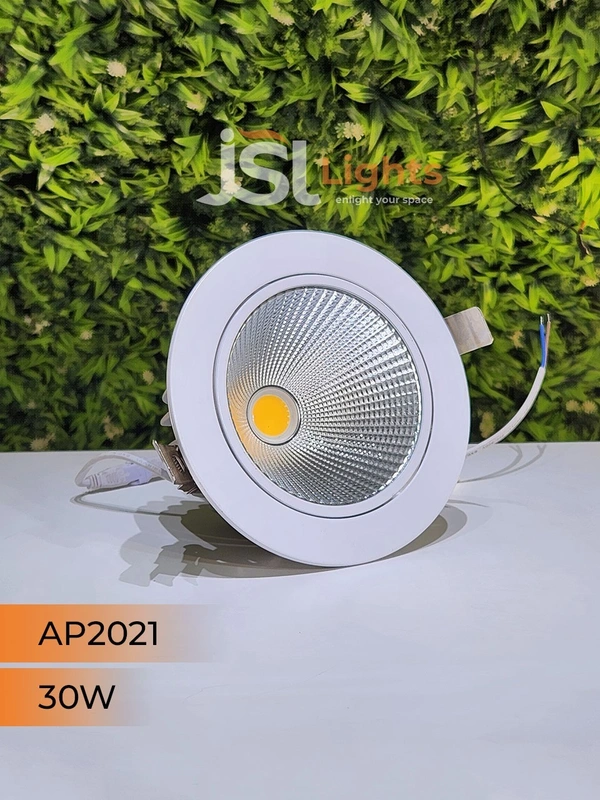 APRA AP2021 30W White Recessed COB Spotlight - 30W, 6000K