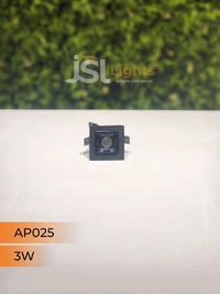 APRA AP 025 3W Black Linear Recessed COB Spotlight - 3W, 3000K