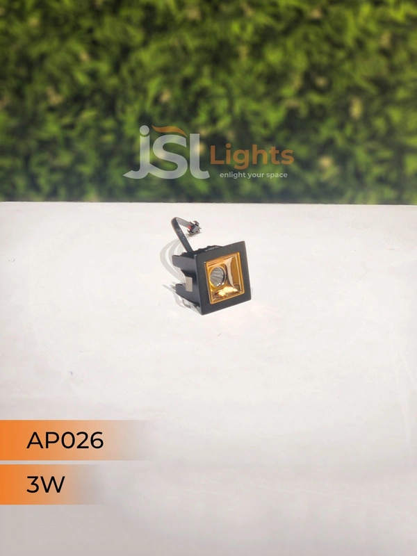 APRA AP 026 3W Black Rose Gold Linear Recessed COB Light - 3W, 4000K