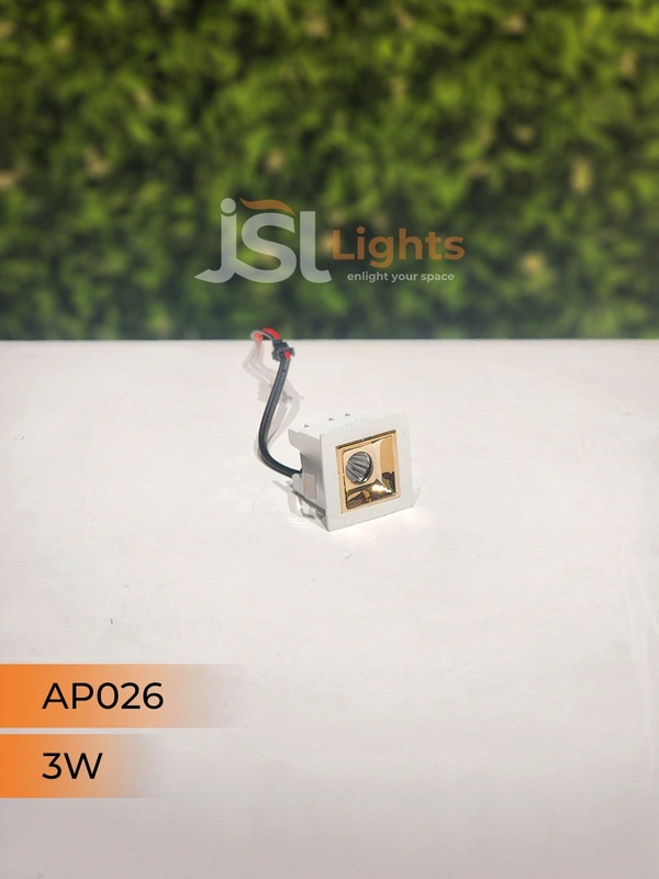 APRA AP 026 3W White Rose Gold Linear Recessed COB Light - 3W, 4000K