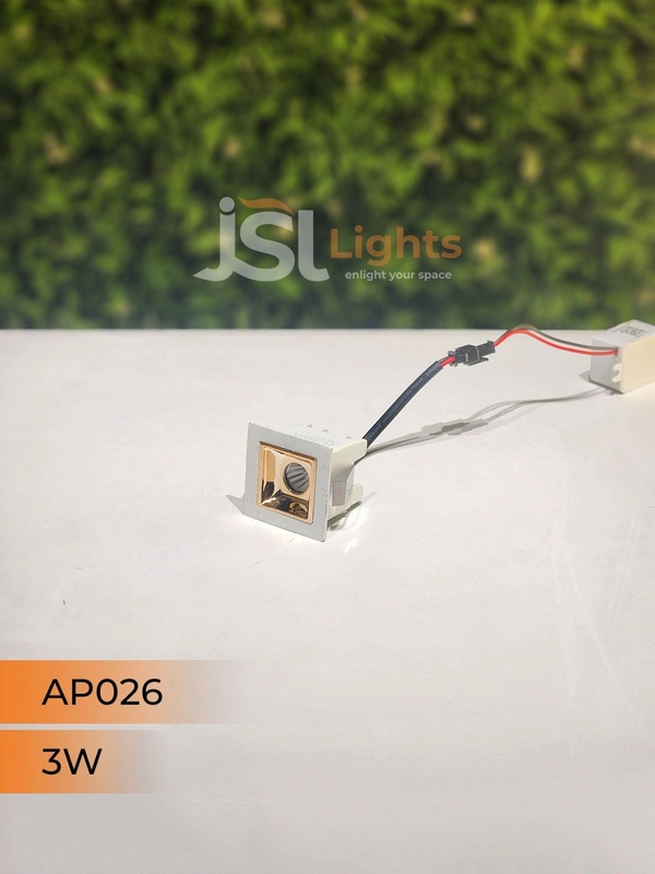 APRA AP 026 3W White Rose Gold Linear Recessed COB Light - 3W, 4000K