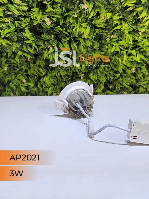 APRA AP2021 3W White Recessed COB Spotlight - 3W, 4000K
