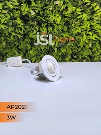 APRA AP2021 3W White Recessed COB Spotlight - 3W, 4000K