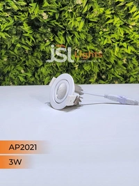 APRA AP2021 3W White Recessed COB Spotlight - 3W, 6000K