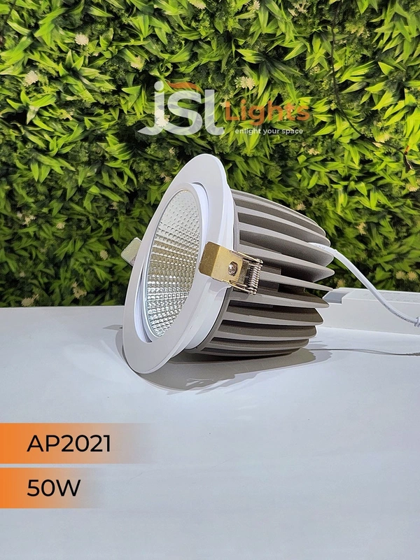 APRA AP2021 50W White Recessed COB Spotlight - 50W, 6000K