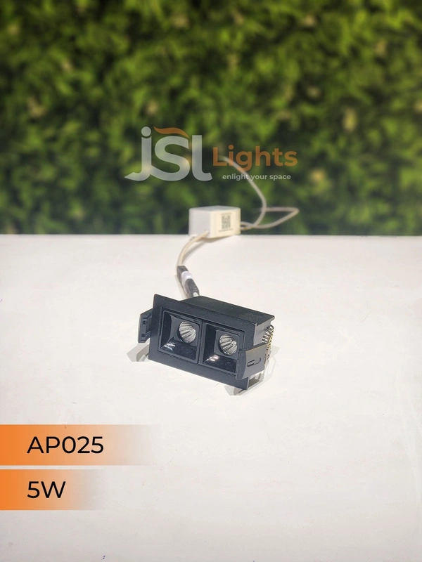 APRA AP 025 5W Black Linear Recessed COB Spotlight - 5W, 4000K