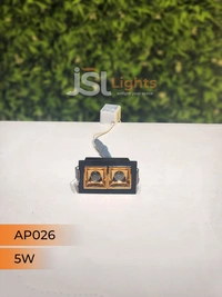APRA AP 026 5W Black Rose Gold Linear Recessed COB Light - 5W, 3000K