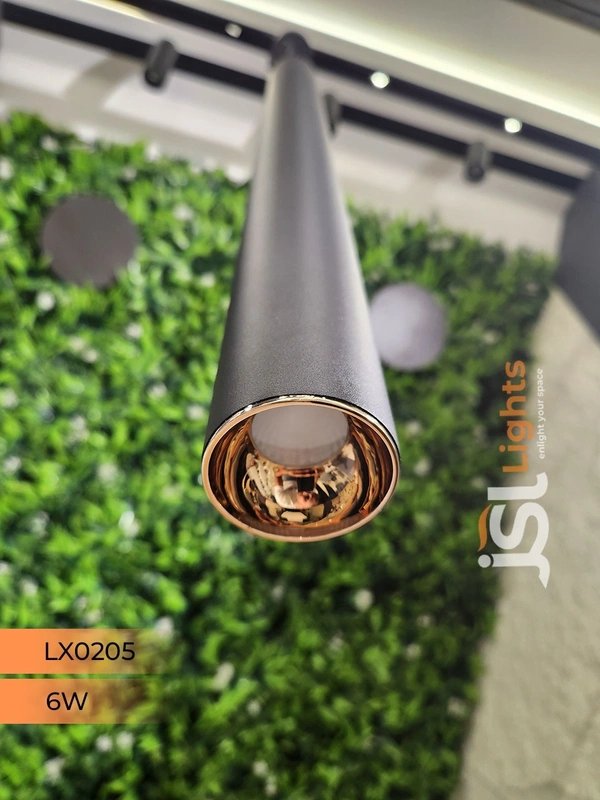 LX0205 Black RG 6W Surface Hanging Light - 3000K