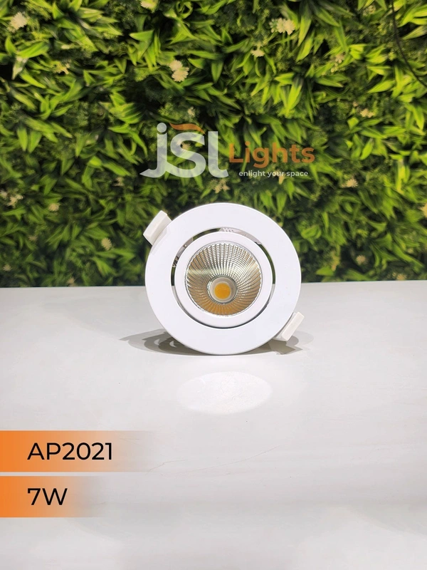 APRA AP2021 7W White Recessed COB Spotlight - 7W, 6000K