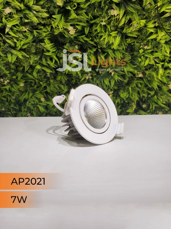 APRA AP2021 7W White Recessed COB Spotlight - 7W, 3000K