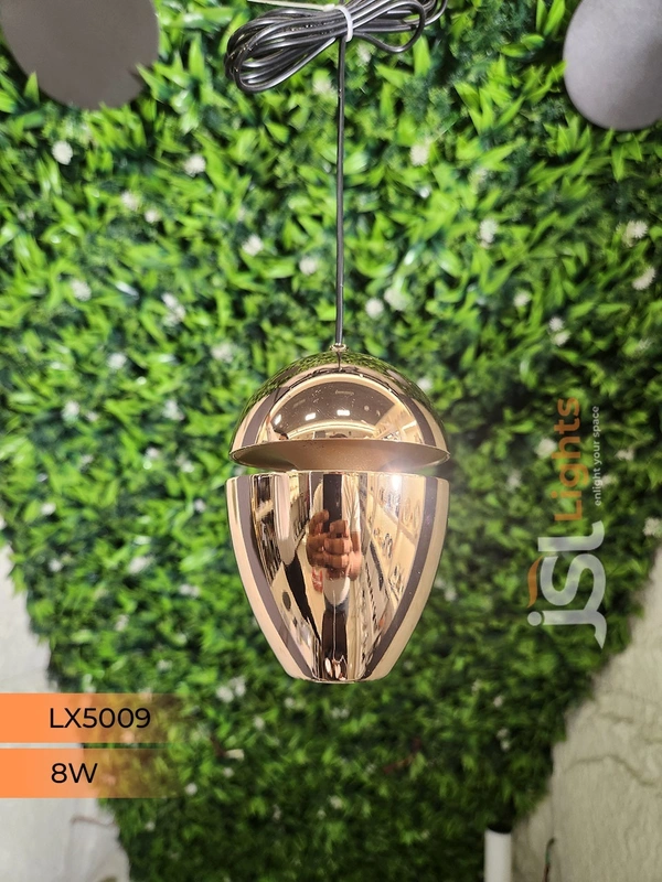 LX 5009 French Gold 8W Hanging Light - French Gold, 3000k