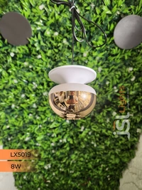 LX 5019 French Gold 8W Hanging Light - French Gold