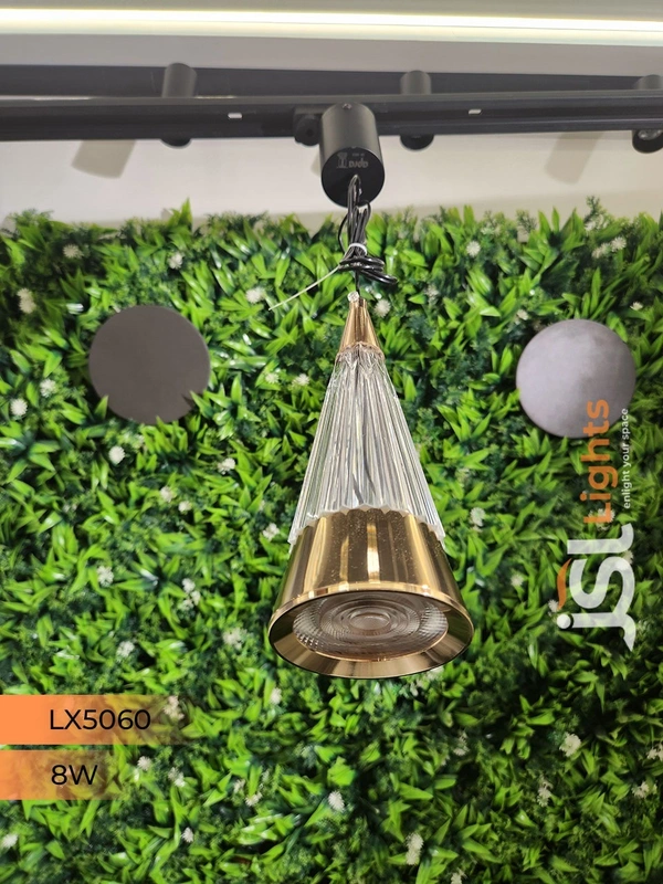 LX 5060 French Gold 8w Hanging Light - French Gold, 3000k