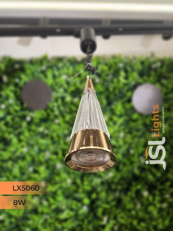 LX 5060 French Gold 8w Hanging Light - French Gold, 3000k