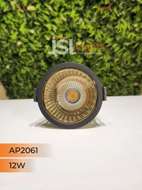 APRA AP2061 12W Black Deep Recessed COB Downlight GD Reflector - 12W, 3000K, Black GD
