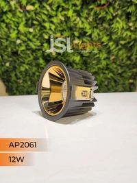 APRA AP2061 12W Black Deep Recessed COB Downlight GD Reflector - 12W, 4000K, Black GD