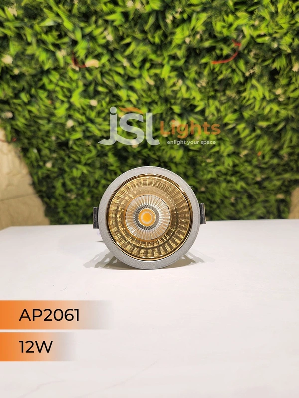 APRA AP2061 12W Silver Deep Recessed COB Downlight GD Reflector - 12W, 4000K, Silver GD