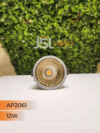 APRA AP2061 12W Silver Deep Recessed COB Downlight GD Reflector - 12W, 3000K, Silver GD