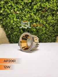 APRA AP2061 12W Silver Deep Recessed COB Downlight GD Reflector - 12W, 3000K, Silver GD