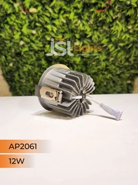 APRA AP2061 12W Silver Deep Recessed COB Downlight PB Reflector - 12W, 3000K, Silver PB