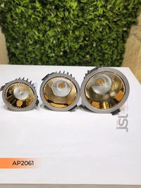 APRA AP2061 12W Silver Deep Recessed COB Downlight GD Reflector - 12W, 3000K, Silver GD