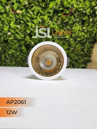 APRA AP2061 12W White Deep Recessed COB Downlight GD Reflector - 12W, 3000K, White GD