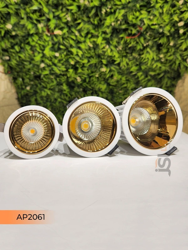 APRA AP2061 12W White Deep Recessed COB Downlight GD Reflector - 12W, 4000K, White GD