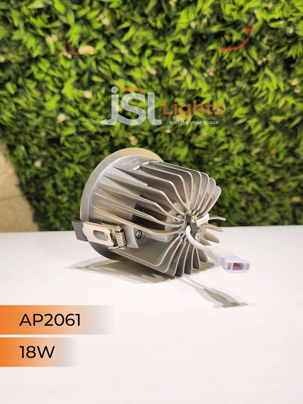 APRA AP2061 18W Silver Deep Recessed COB Downlight GD Reflector - 18W, 4000K, Silver GD