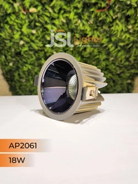 APRA AP2061 18W Silver Deep Recessed COB Downlight PB Reflector - 18W, 4000K, Silver PB