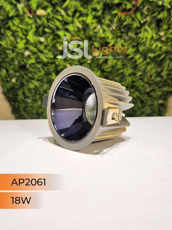 APRA AP2061 18W Silver Deep Recessed COB Downlight PB Reflector - 18W, 4000K, Silver PB