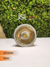 APRA AP2061 18W Silver Deep Recessed COB Downlight GD Reflector - 18W, 4000K, Silver GD