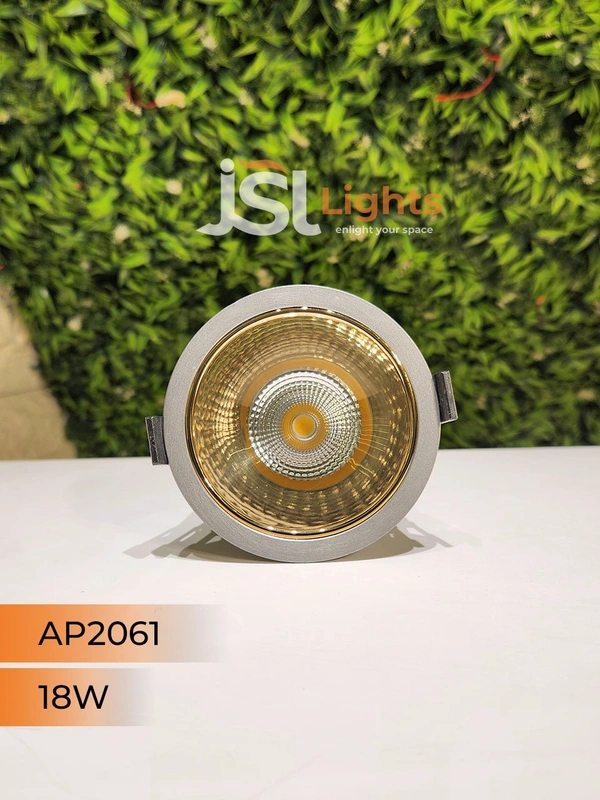 APRA AP2061 18W Silver Deep Recessed COB Downlight GD Reflector - 18W, 3000K, Silver GD