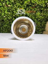 APRA AP2061 18W White Deep Recessed COB Downlight GD Reflector - 18W, 4000K, White GD