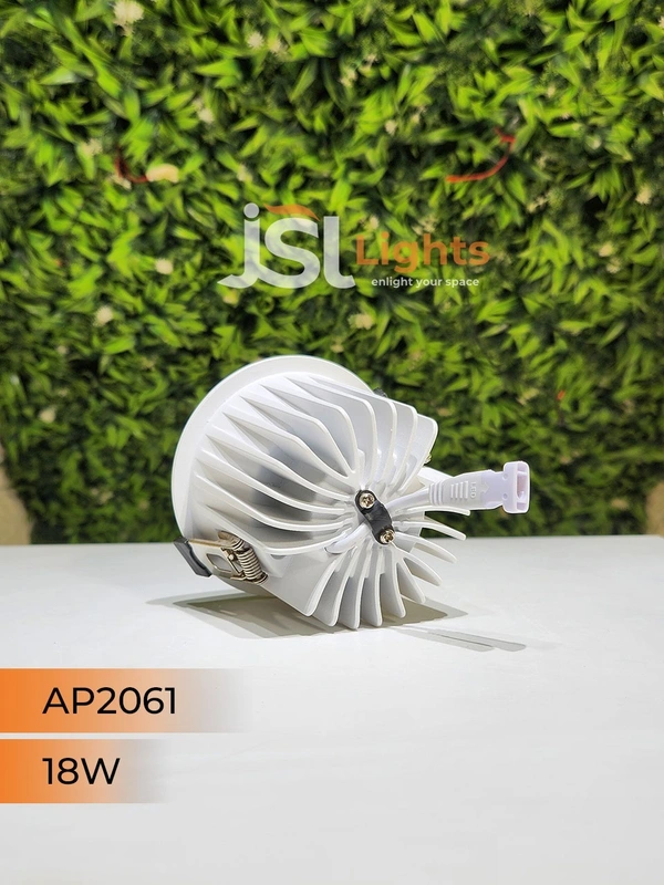 APRA AP2061 18W White Deep Recessed COB Downlight PB Reflector - 18W, 4000K, White PB