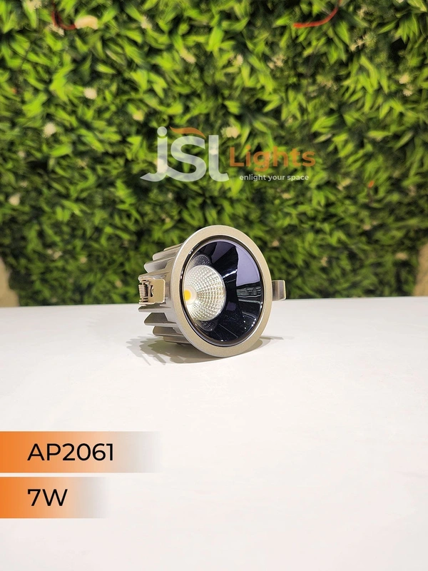 APRA AP2061 7W Silver Deep Recessed COB Downlight PB Reflector - 7W, 4000K, Silver PB