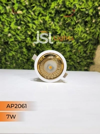 APRA AP2061 7W White Deep Recessed COB Downlight GD Reflector - 7W, 3000K, White GD