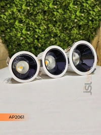 APRA AP2061 7W White Deep Recessed COB Downlight PB Reflector - 7W, 3000K, White PB